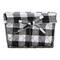 DII® Black & White Checkered Chicken Wire Basket 5 Piece Set